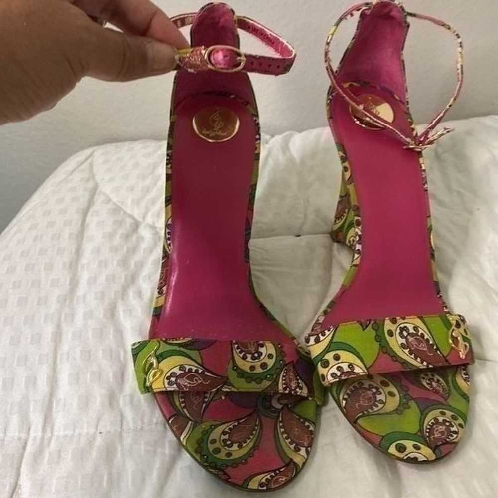 Baby Phat Vintage Paisley Wedge with Ankle Strap … - image 2