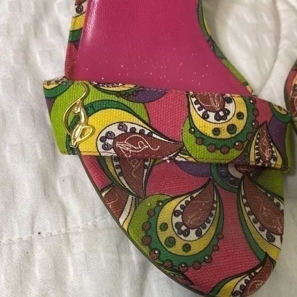 Baby Phat Vintage Paisley Wedge with Ankle Strap … - image 5