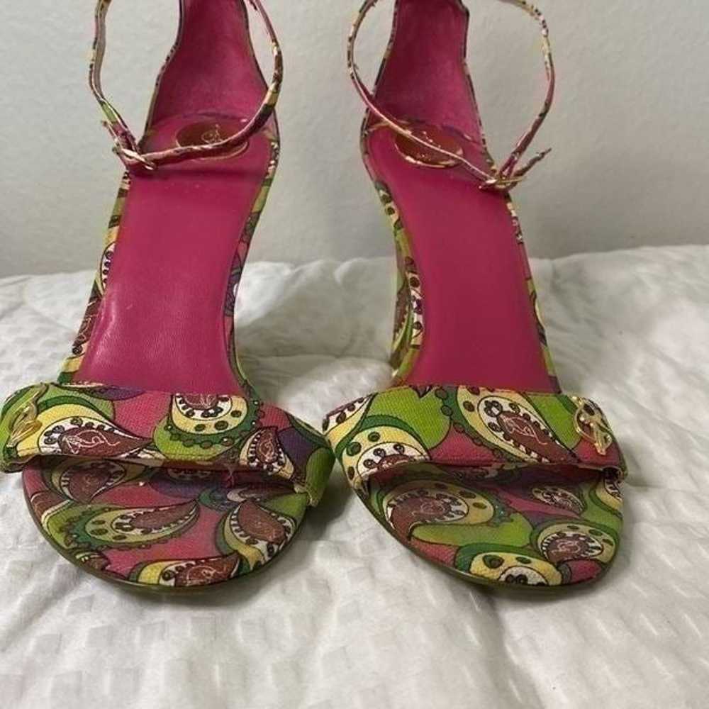 Baby Phat Vintage Paisley Wedge with Ankle Strap … - image 6