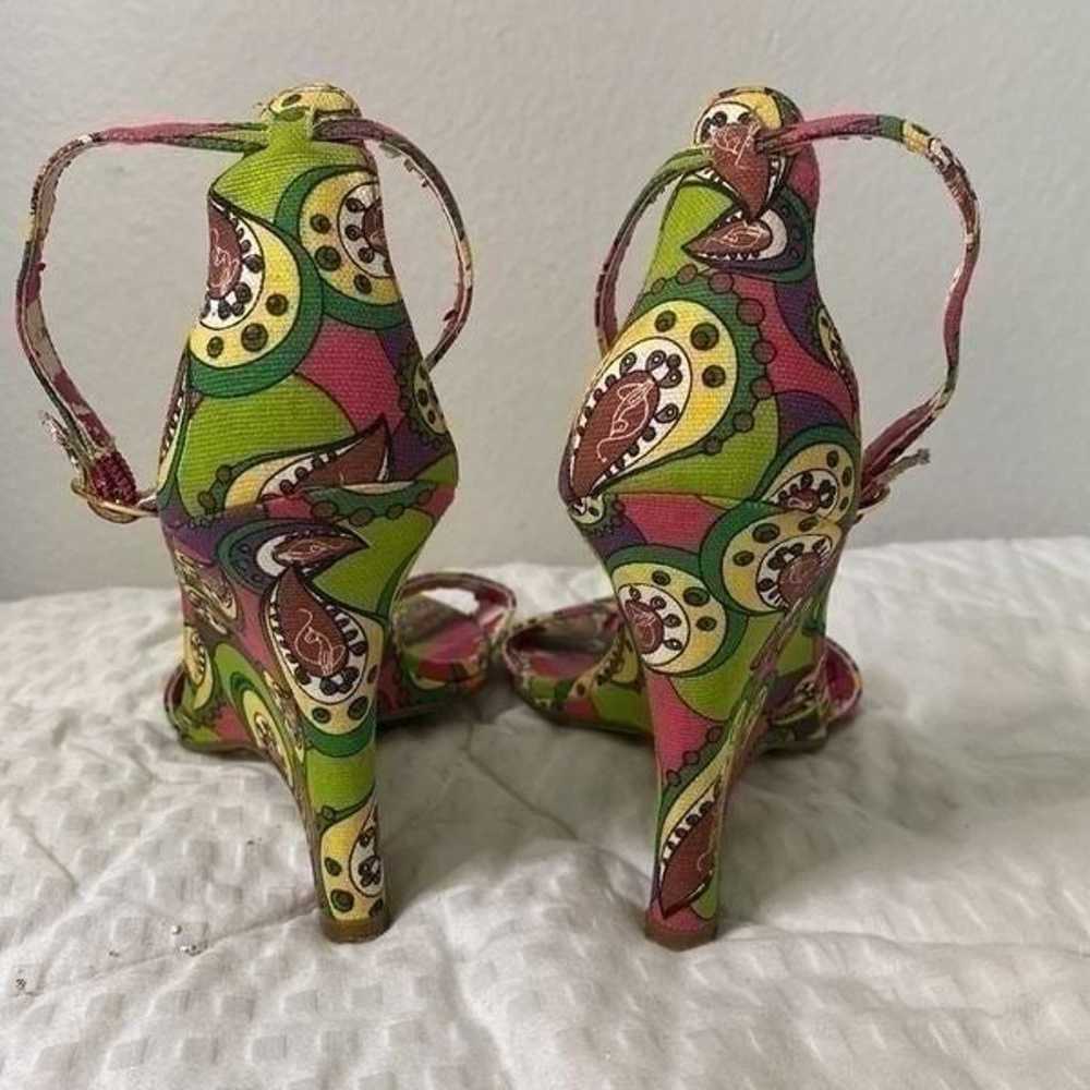 Baby Phat Vintage Paisley Wedge with Ankle Strap … - image 8