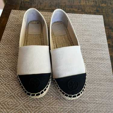 Tory Burch Flat Canvas Espadrilles