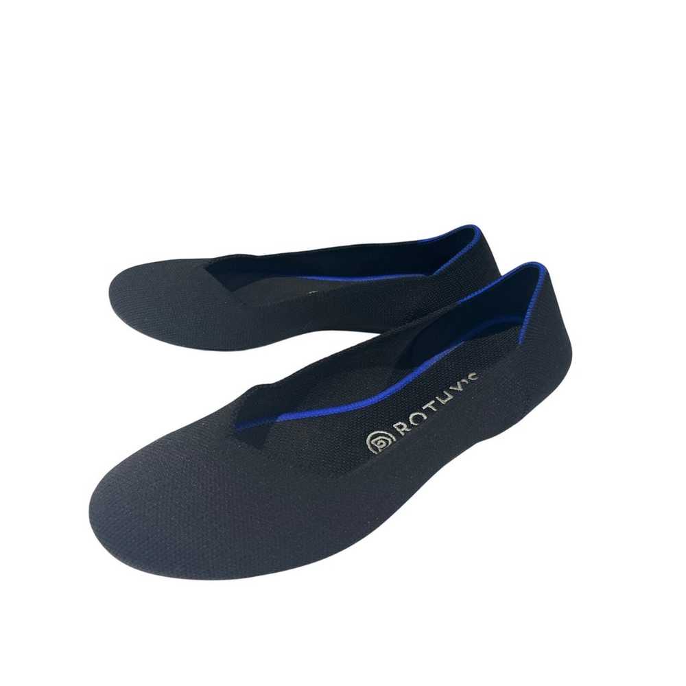 Rothy’s Women’s The Flat in Black Solid Ballet Ro… - image 2