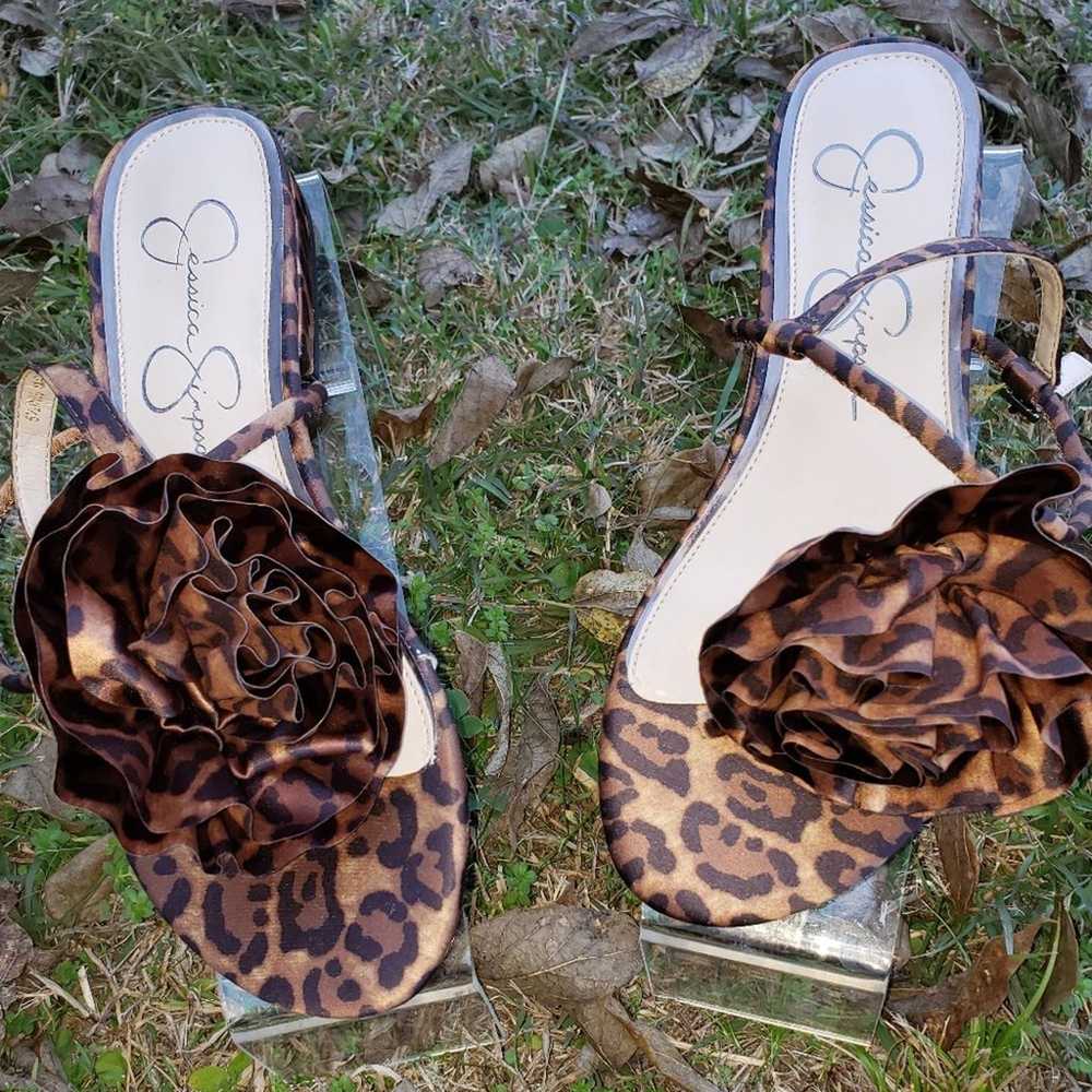 Jessica Simpson Leopard Flat Sandal - image 1