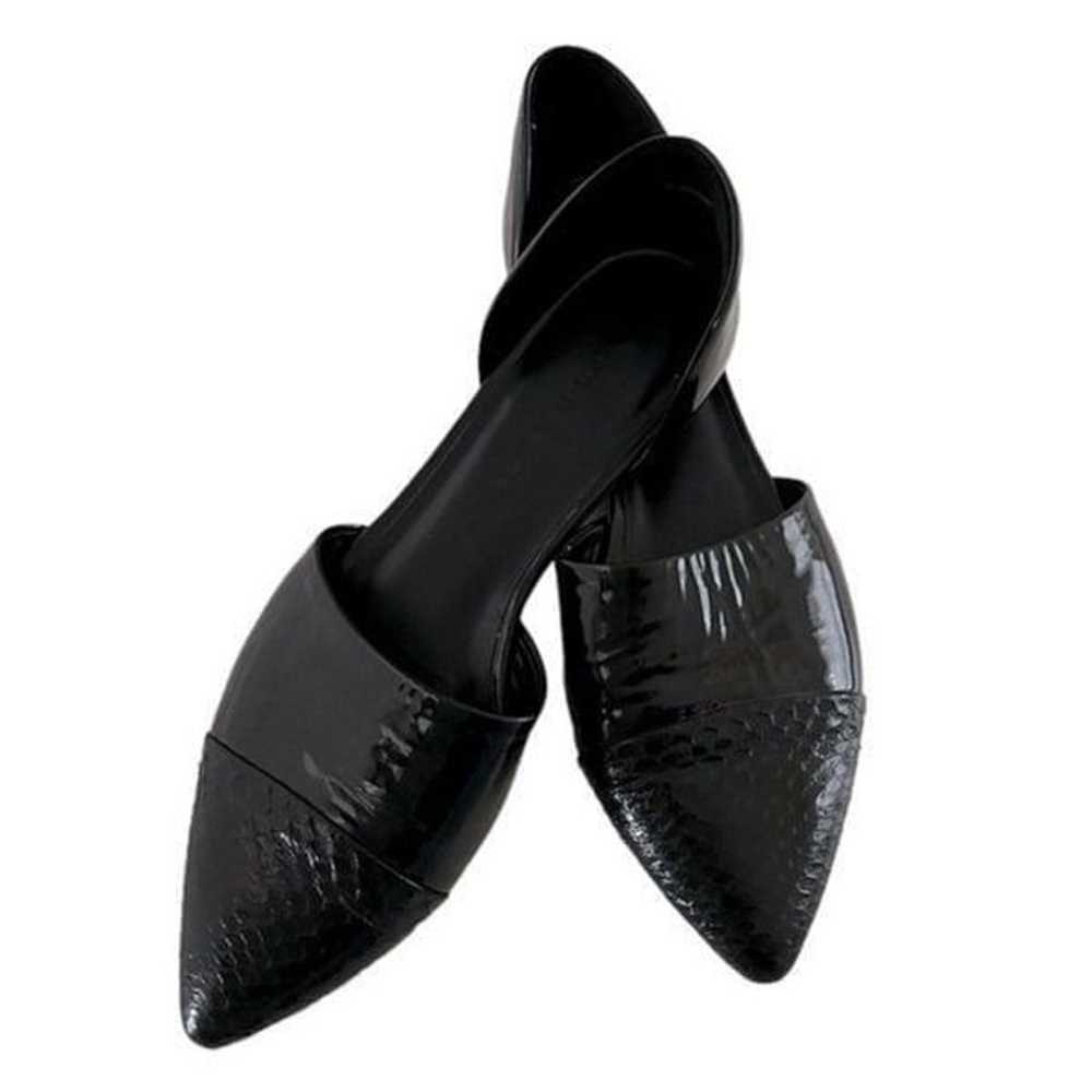 Jenni Kayne D’Orsay Croc Embossed Patent Leather … - image 2