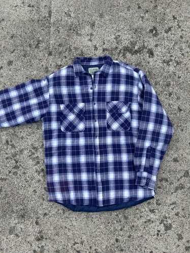 Flannel × Streetwear × Vintage Quilt Lined Vintag… - image 1