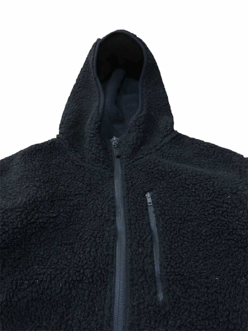 Black × Uniqlo Uniqlo Black Hoodie Sherpa Fleece … - image 3