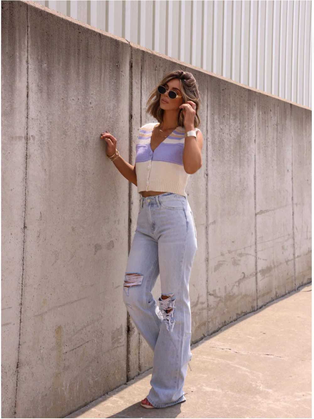 Lane 201 Light Wash 90’s Flare Denim - image 1