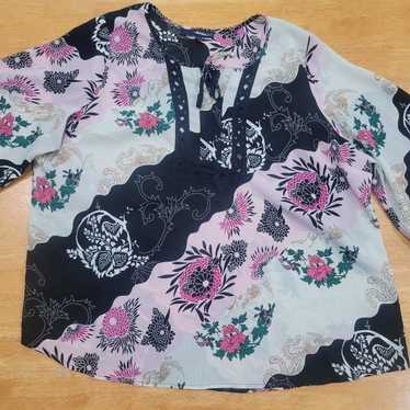 NWOT Denim 24/7 floral tunic