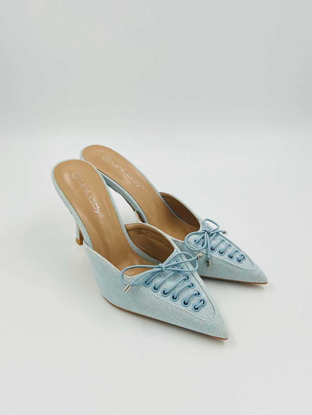 Lane 201 Denim Lace Up Heel - image 3