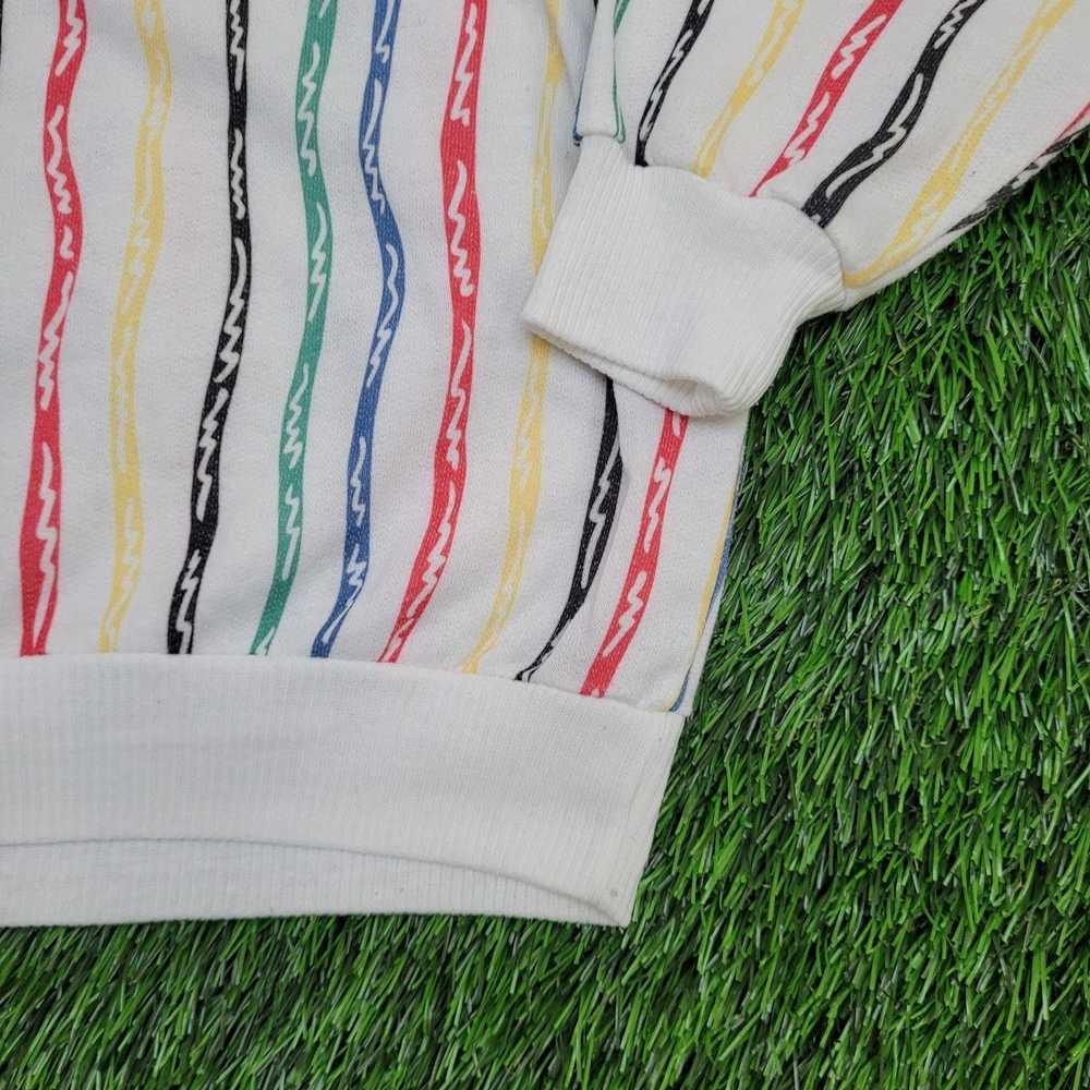 Vintage Vintage Rainbow Stripes Sweater Women Lar… - image 9