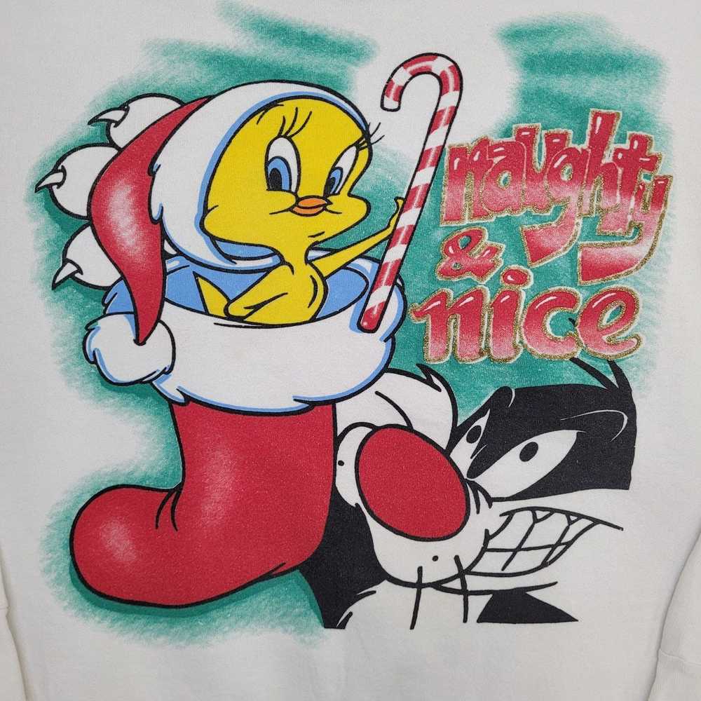 Vintage Vintage Looney-Tunes Christmas Sweatshirt… - image 12