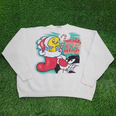 Vintage Vintage Looney-Tunes Christmas Sweatshirt… - image 1