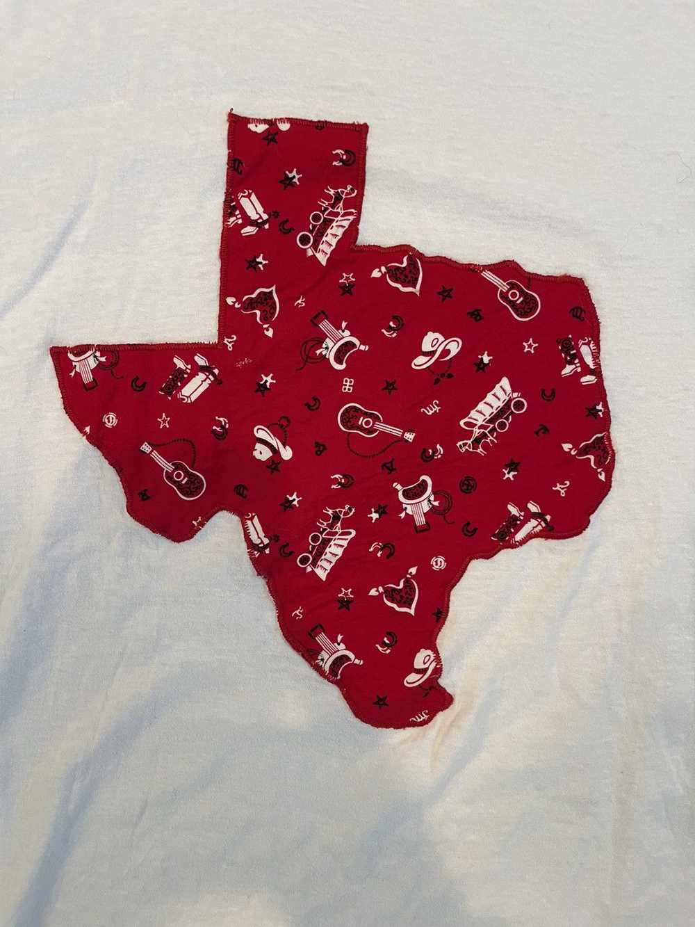 Hanes × Vintage Vintage 90s Texas Bandana T-shirt… - image 7