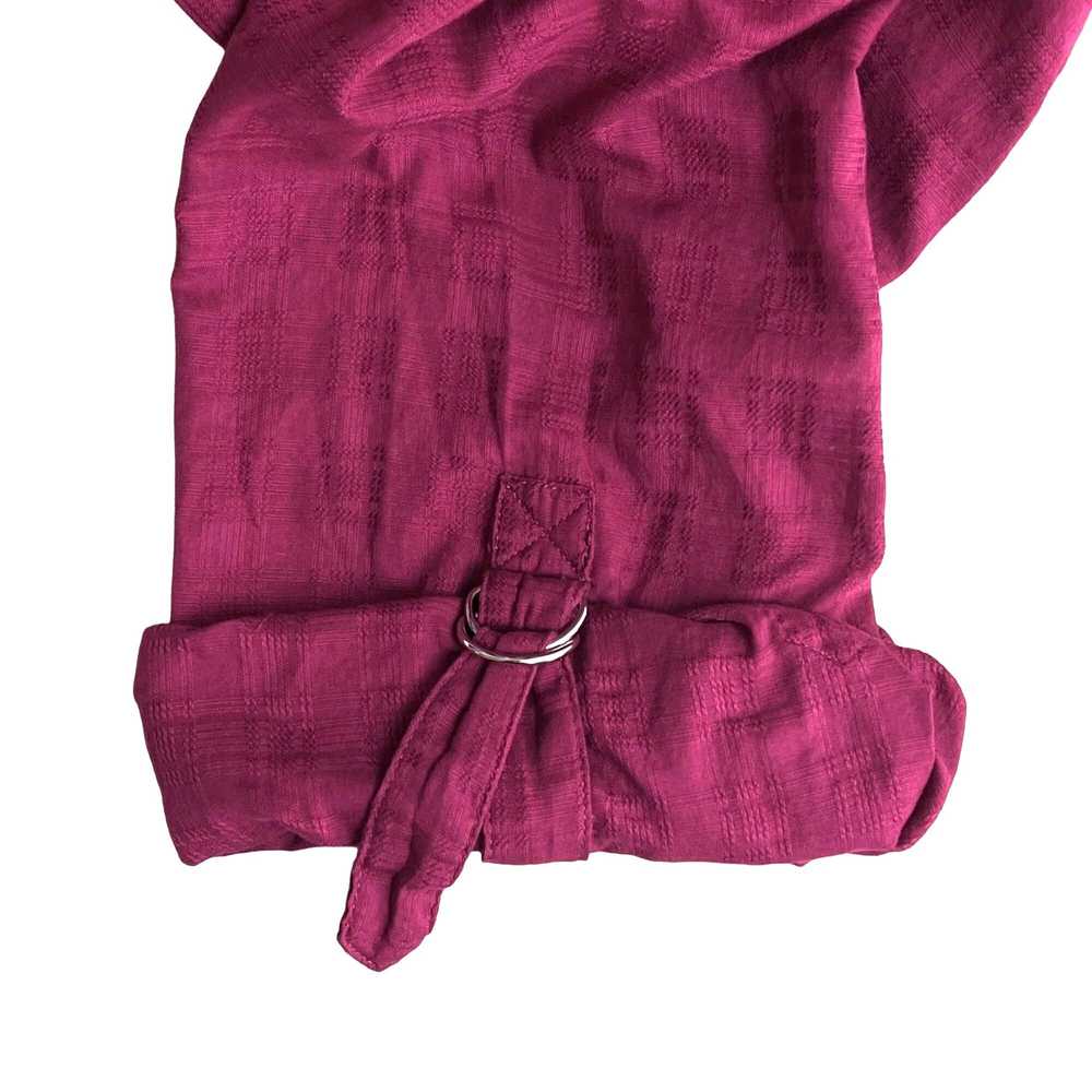 Other Karen Scott Womens 1X Magenta Cotton Button… - image 7