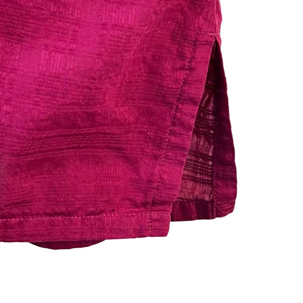 Other Karen Scott Womens 1X Magenta Cotton Button… - image 8