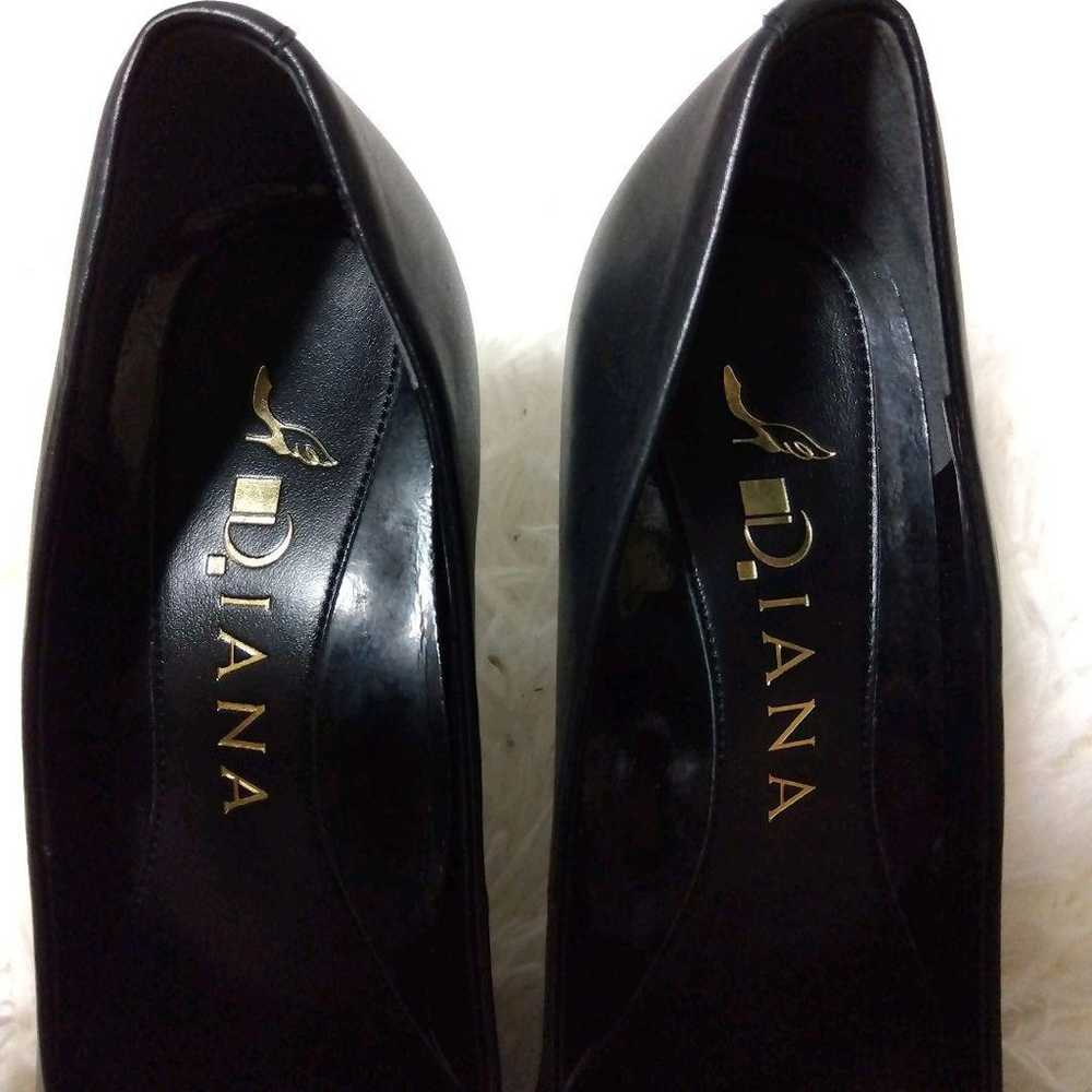 DIANA Pumps Leather Patent Black 23.5 - image 2