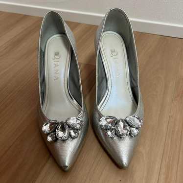 DIANA Silver Bijou Pumps - image 1