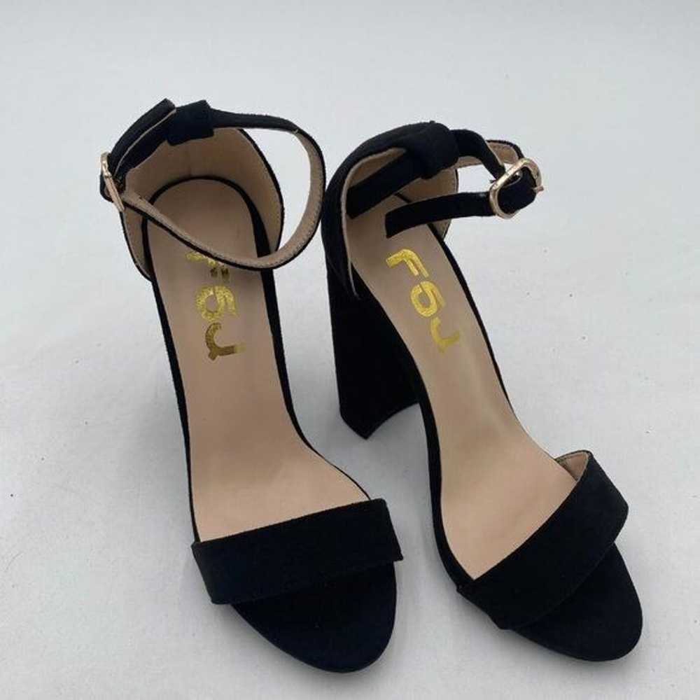 FSJ Women Classic Chunky High Heel Sandals Open T… - image 4