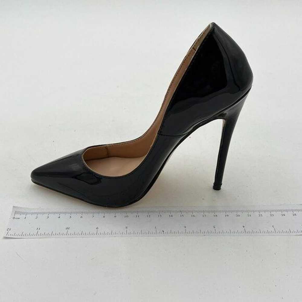 FSJ Black Formal Pointed Toe Pumps High Heel Sexy… - image 2