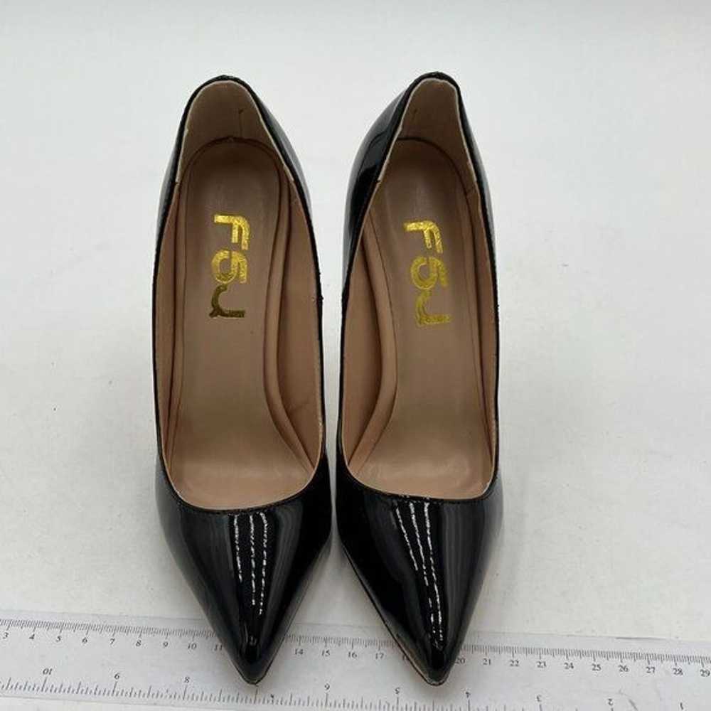 FSJ Black Formal Pointed Toe Pumps High Heel Sexy… - image 3