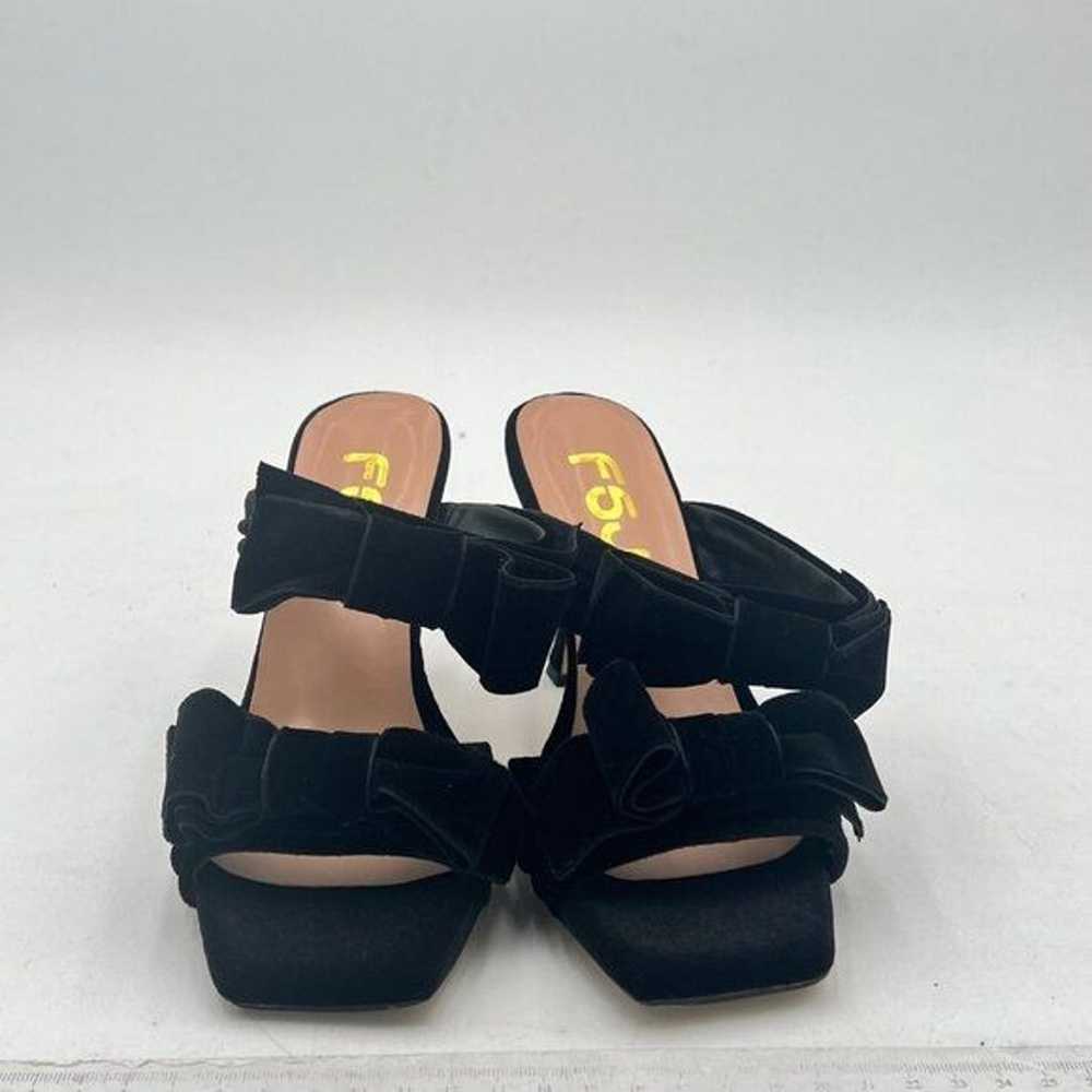 FSJ Women Sexy Two Bows Open Toe Mules Stiletto H… - image 3