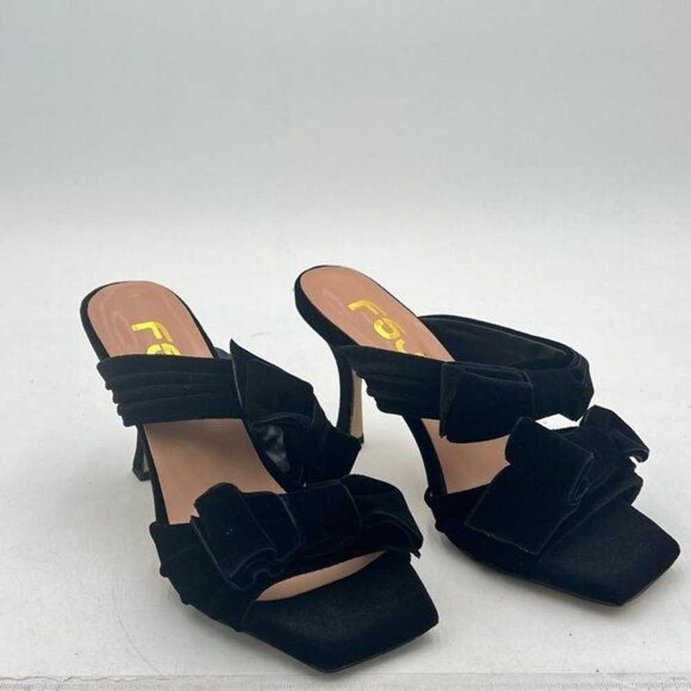 FSJ Women Sexy Two Bows Open Toe Mules Stiletto H… - image 4