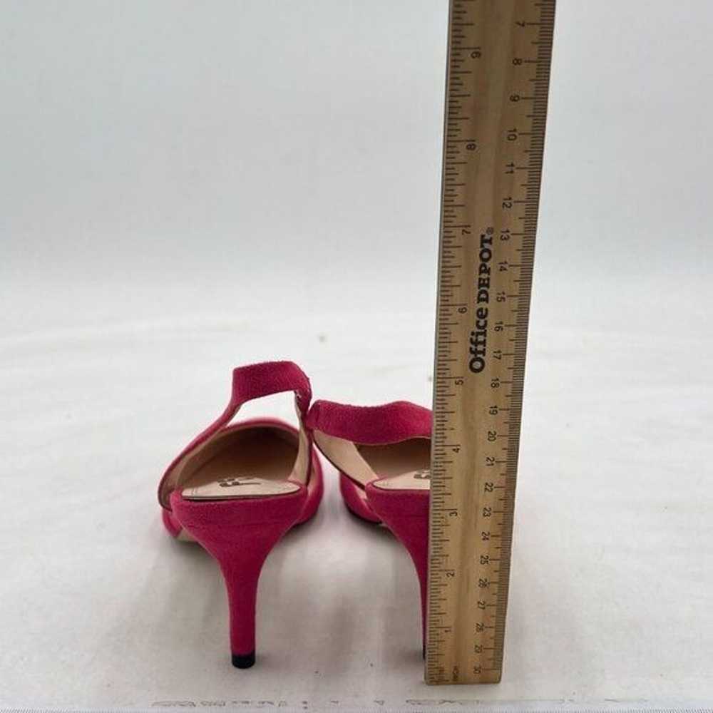 FSJ Hot Pink High Heel Pointed Toe Slingback Sand… - image 5