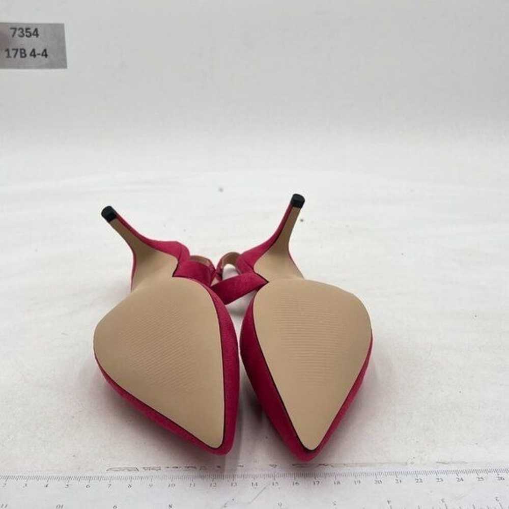 FSJ Hot Pink High Heel Pointed Toe Slingback Sand… - image 7