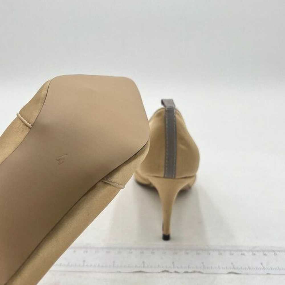 FSJ Gold High Heels Slide Pumps Pointed Toe Party… - image 5