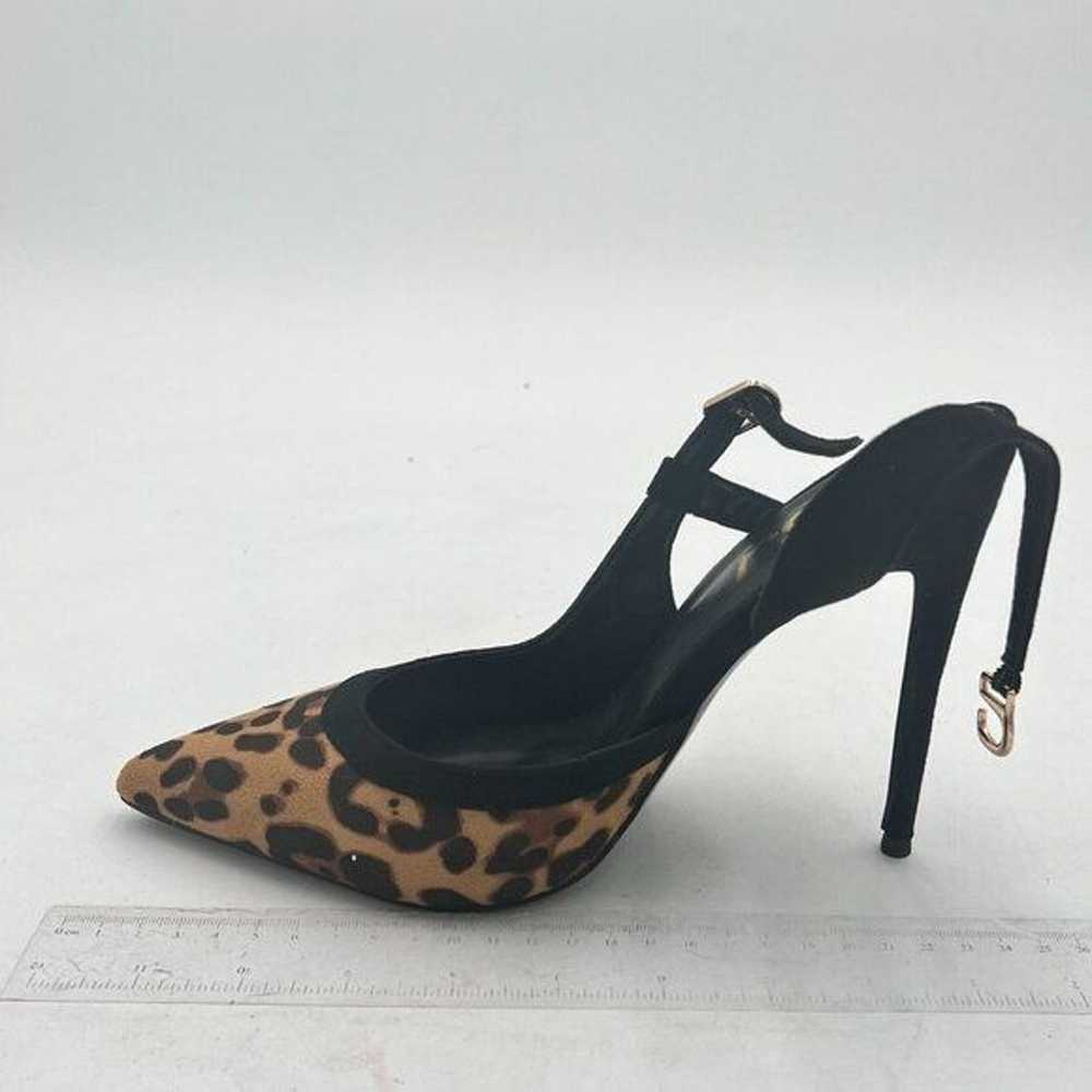 FSJ Leopard Print Pointed Toe D'Orsay High Heel S… - image 2