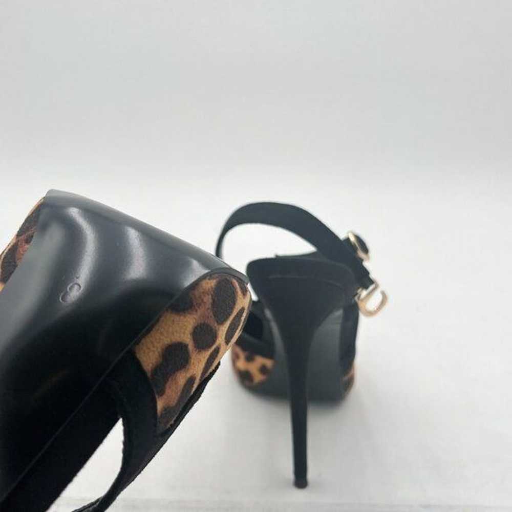 FSJ Leopard Print Pointed Toe D'Orsay High Heel S… - image 6