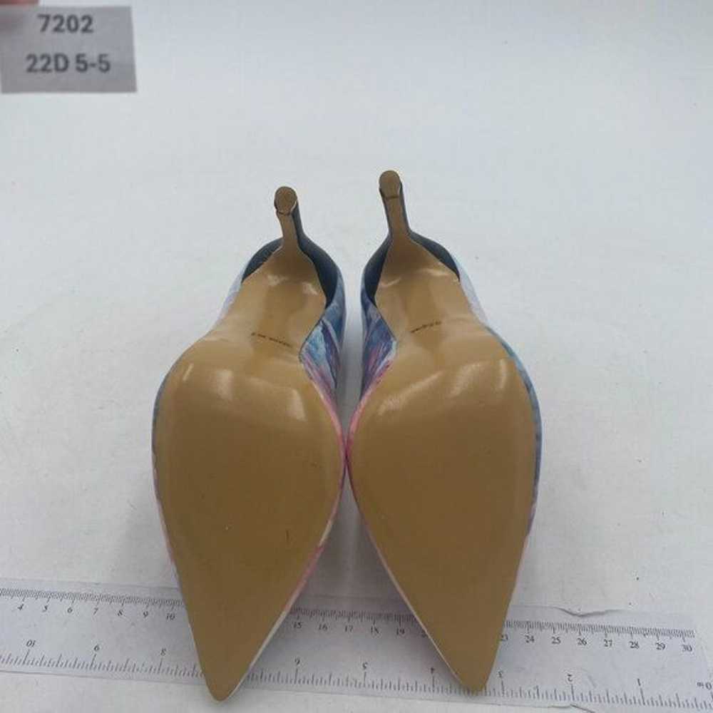 FSJ Blue Colorful Pointed Toe Pumps High Heel Sex… - image 6