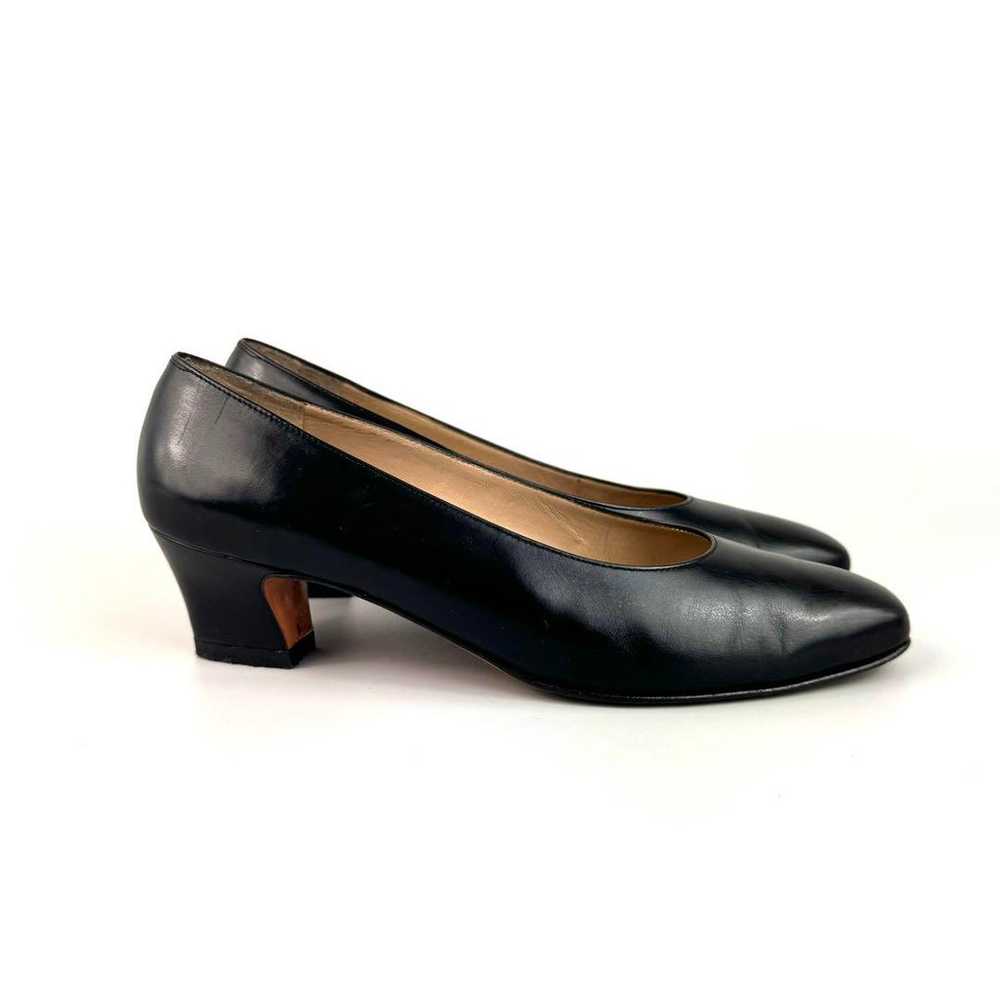 Salvatore Ferragamo Pumps Square Toe Calf Black 2… - image 4