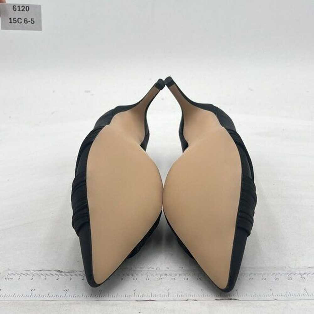 FSJ Women Low Kitten Heels Pointed Toe Slip on Pu… - image 7