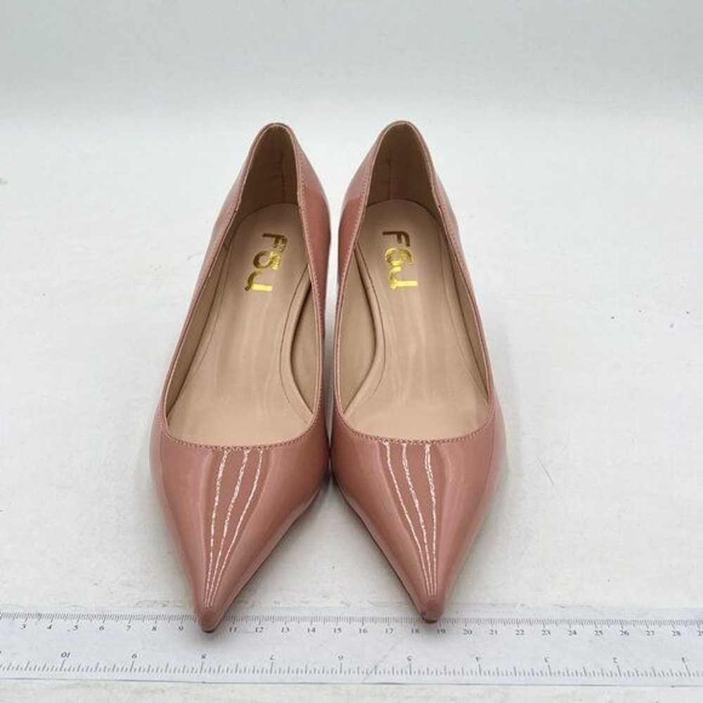 FSJ Women Classic Kitten Heels Pointy Closed Toe … - image 3