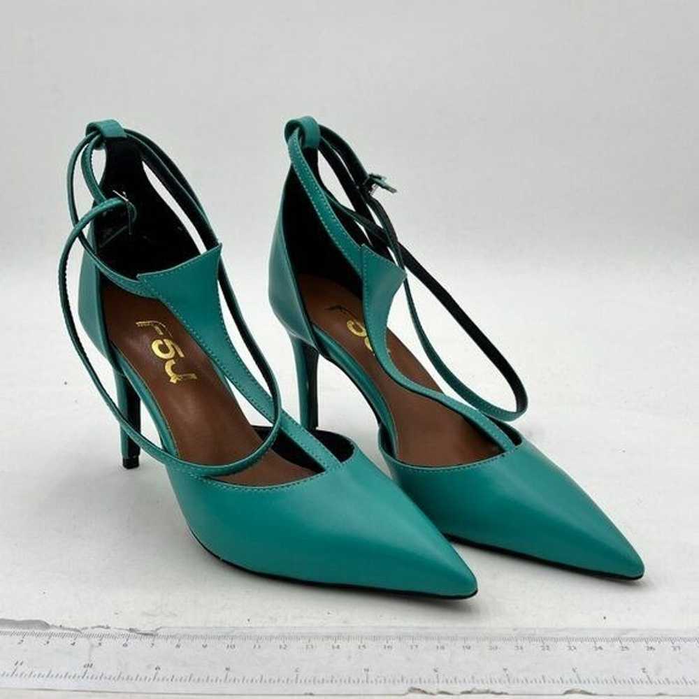 FSJ Women Stylish Pointed Toe D'Orsay Pumps T Str… - image 2