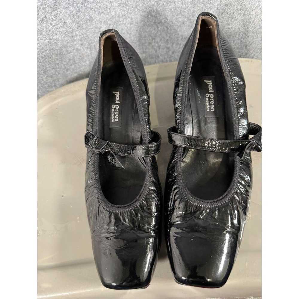 Paul Green Shoes Womens 8 Black Patent Leather Ma… - image 3