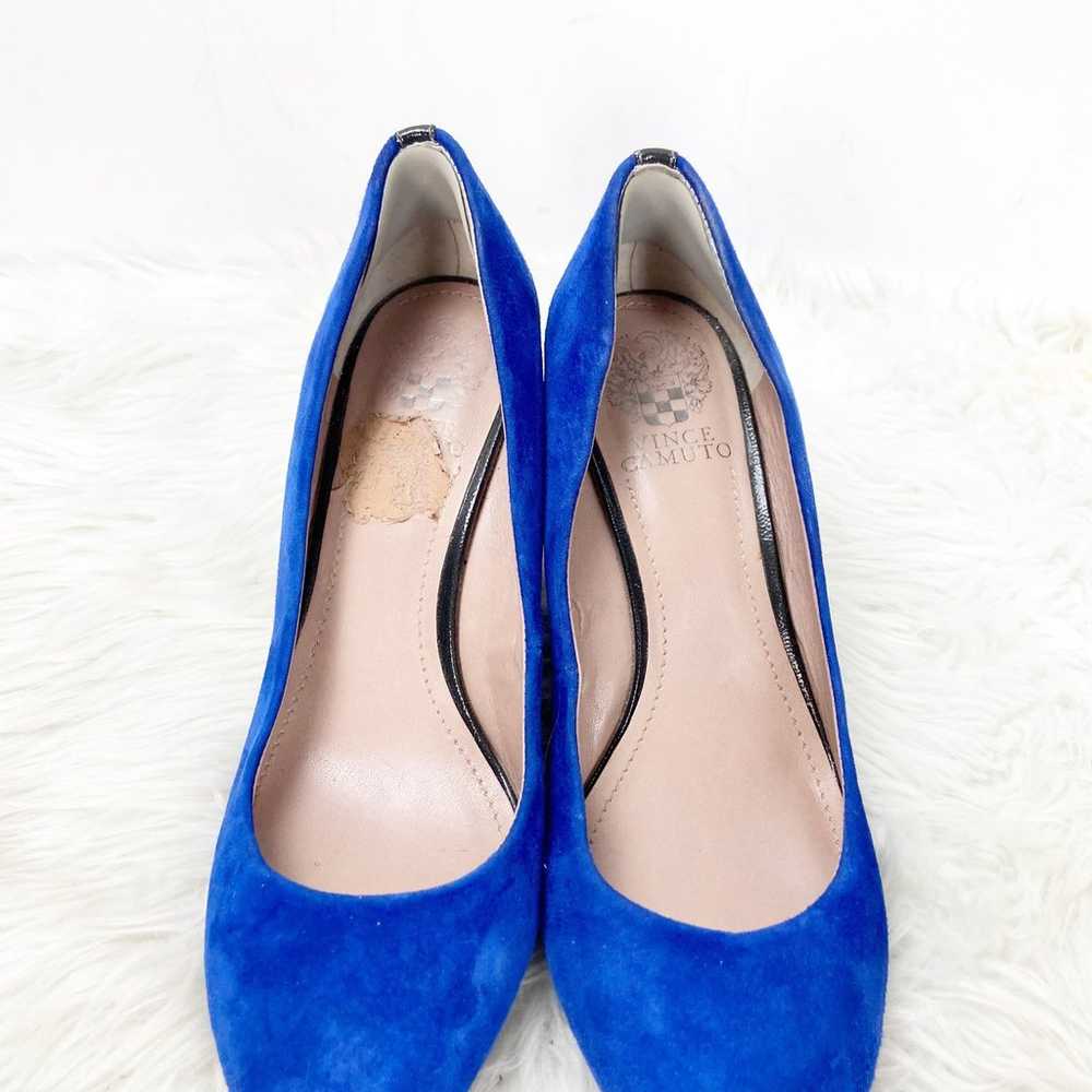 Vince Camuto 8 B Womens Blue Suede Melle Wegdes H… - image 6