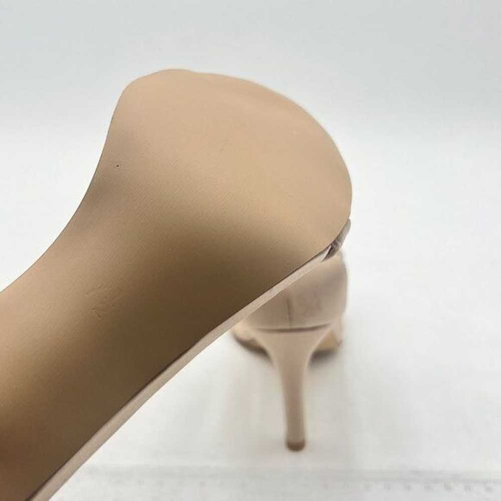 FSJ Beige Sexy Rhinestone Stiletto Heels Open Toe… - image 5