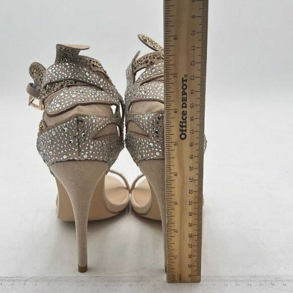 FSJ Champagne Wedding Shoes Rhinestone Stiletto H… - image 5