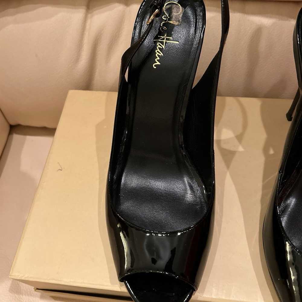 Cole Haan Black Patent Leather Sling Backs - image 1