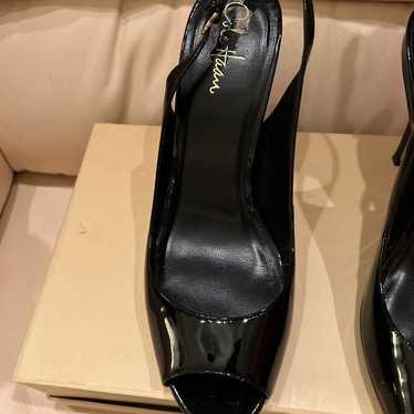 Cole Haan Black Patent Leather Sling Backs - image 1