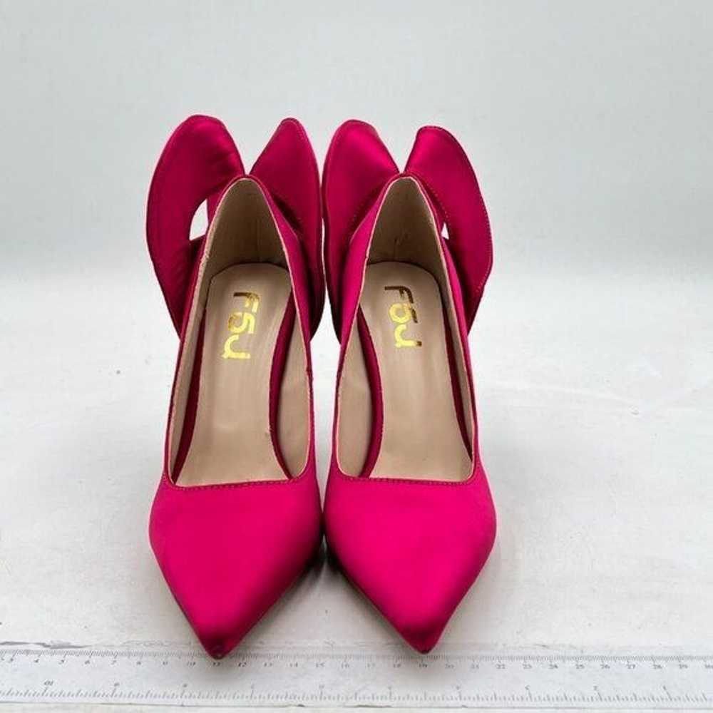 FSJ Women Retro Pointed Toe Slip on Comfort High … - image 3