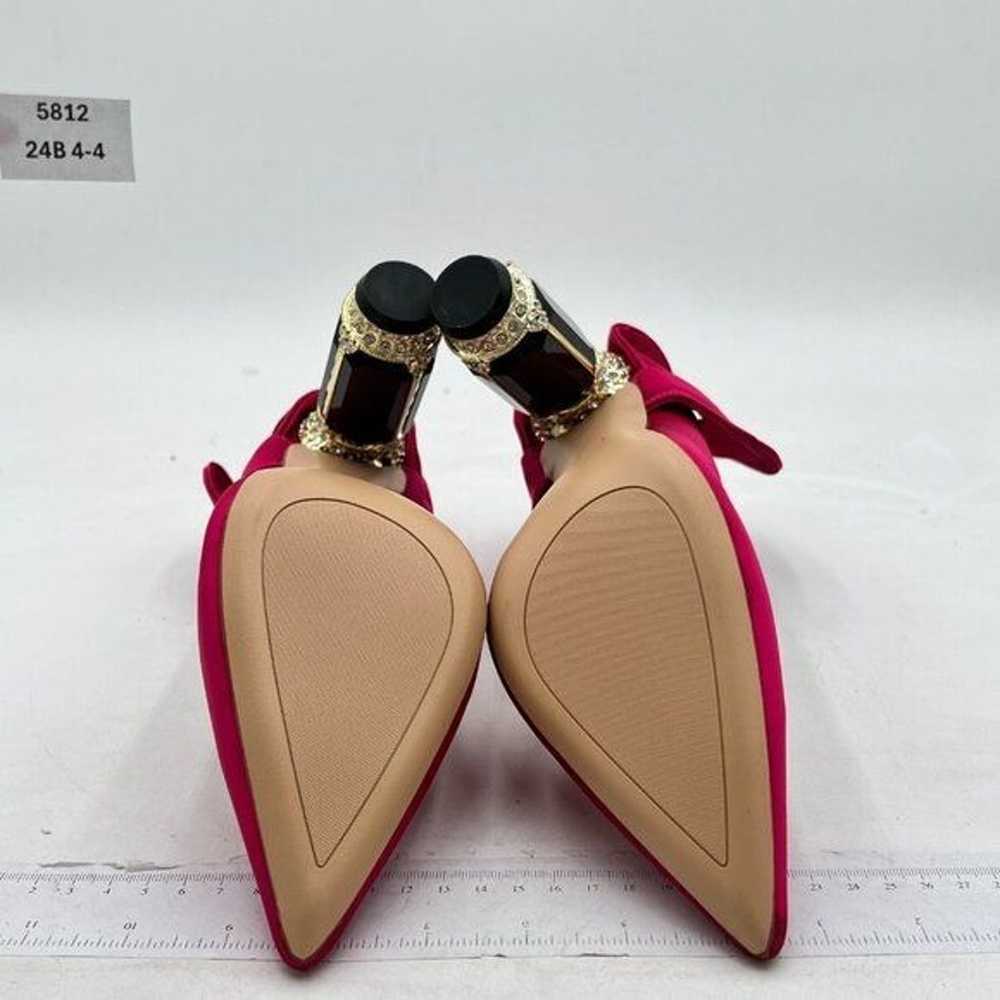 FSJ Women Retro Pointed Toe Slip on Comfort High … - image 6