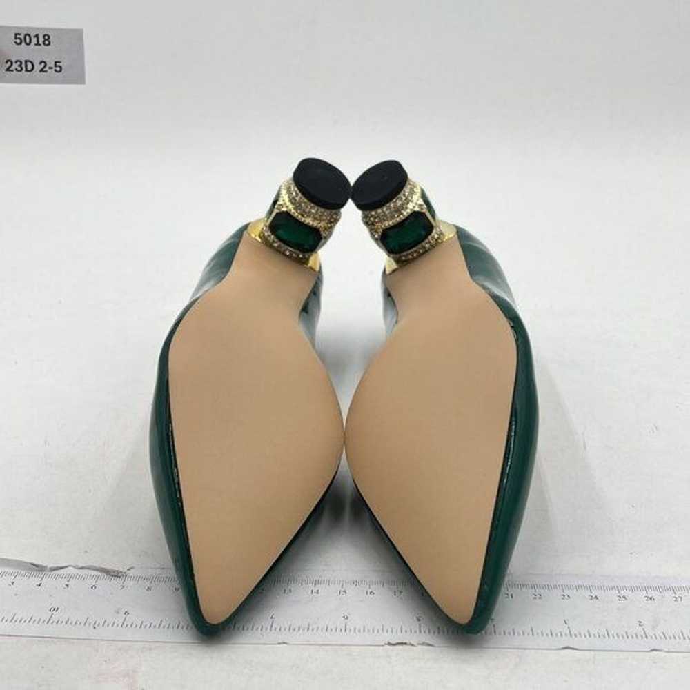 FSJ Women Bridal Pointed Toe Chunky Block Low Hee… - image 6