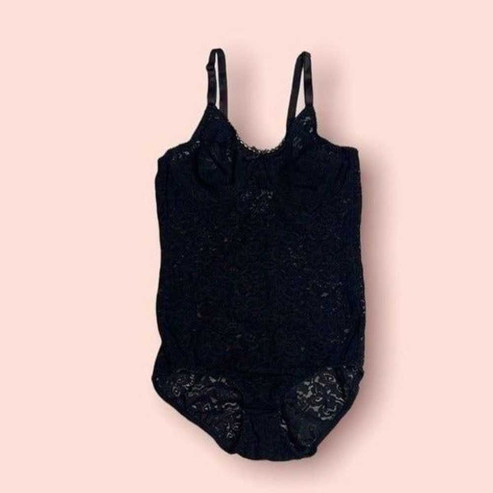 Vintage Bali Black Lace Shapewear 36B - image 2