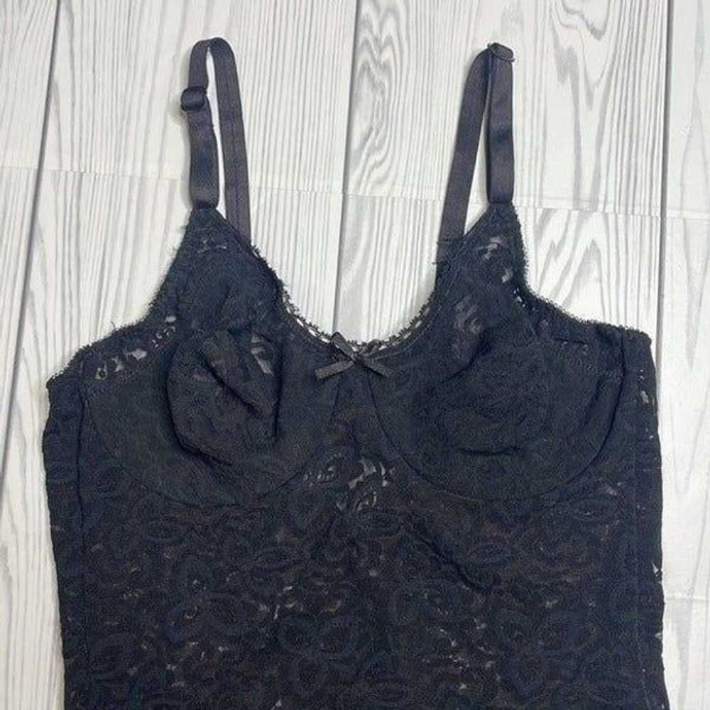 Vintage Bali Black Lace Shapewear 36B - image 4