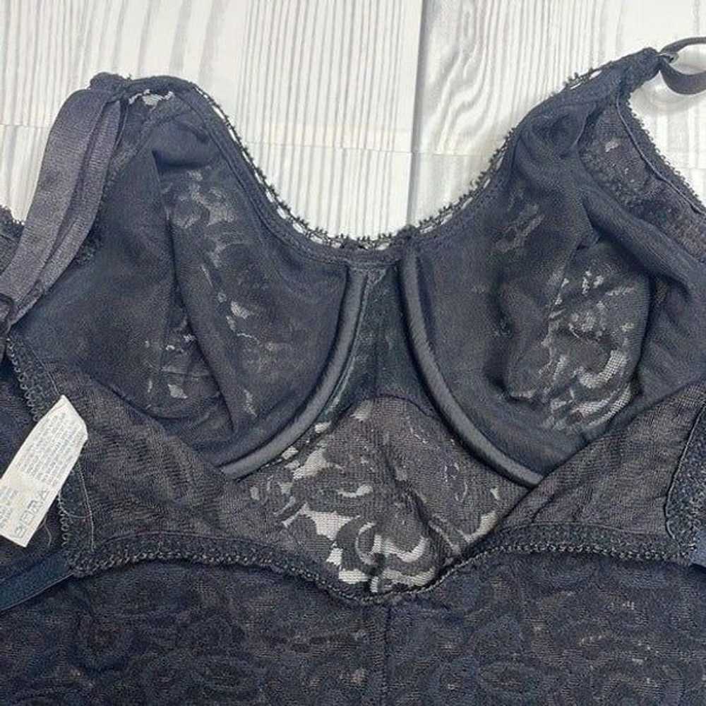 Vintage Bali Black Lace Shapewear 36B - image 6