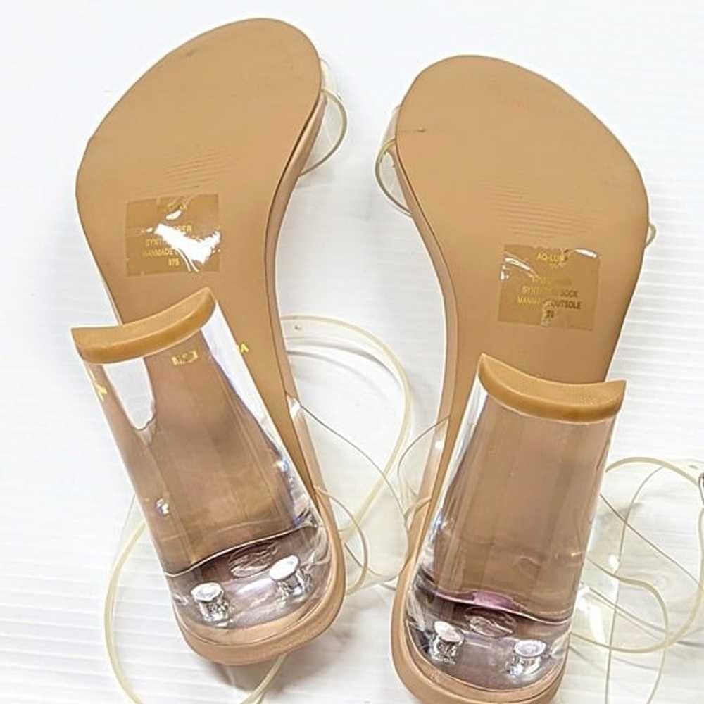 Aqua Women's Luna Clear High-Heel Sandals Size 9 … - image 9