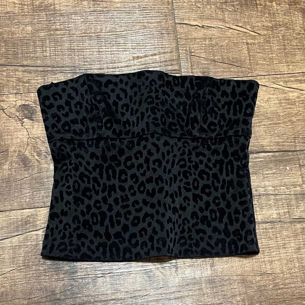 Vintage cheetah leopard print top - image 1